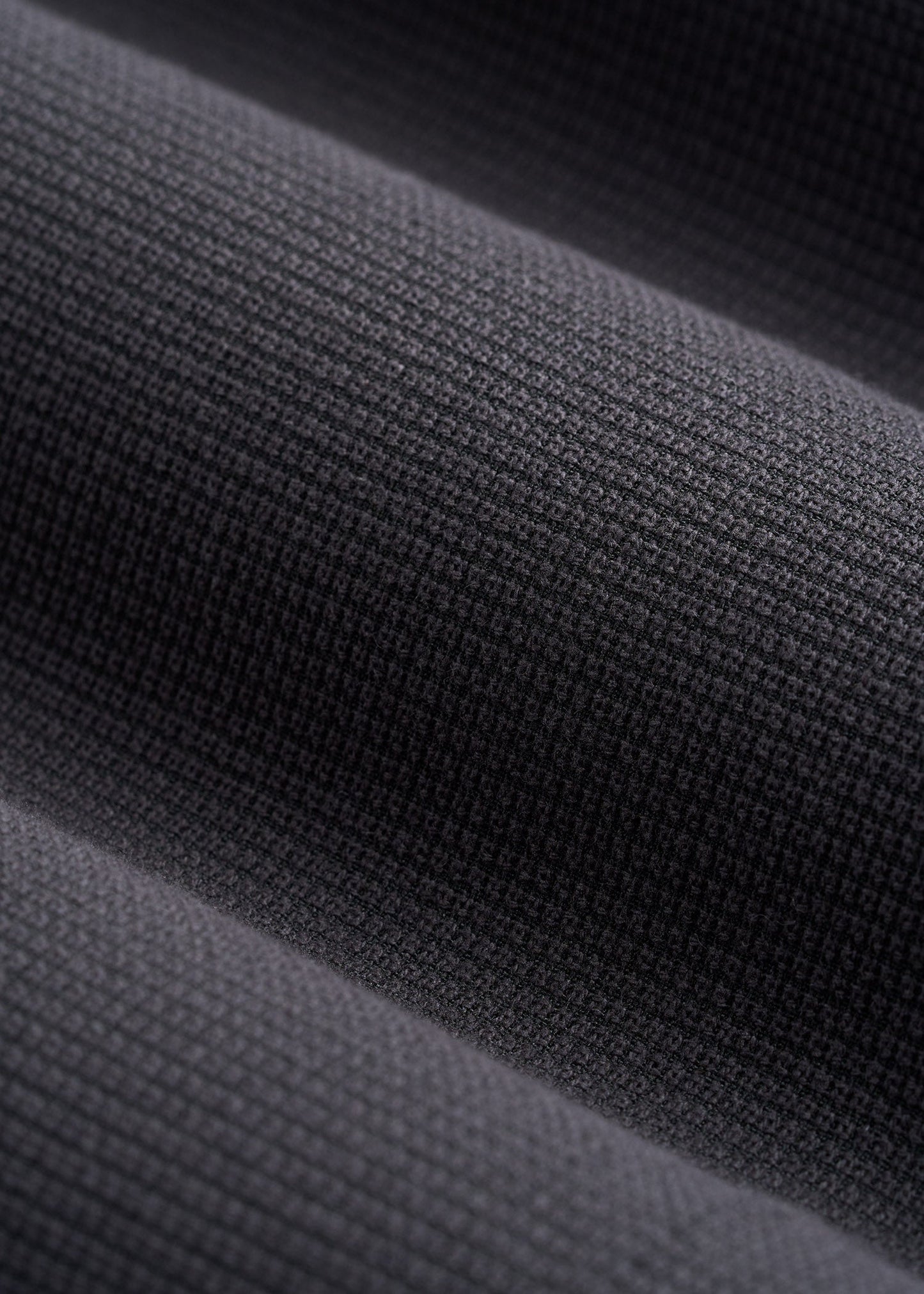 Textured Garment Washed Stretch Cotton Suit Pants for Tall Men in Iron Grey