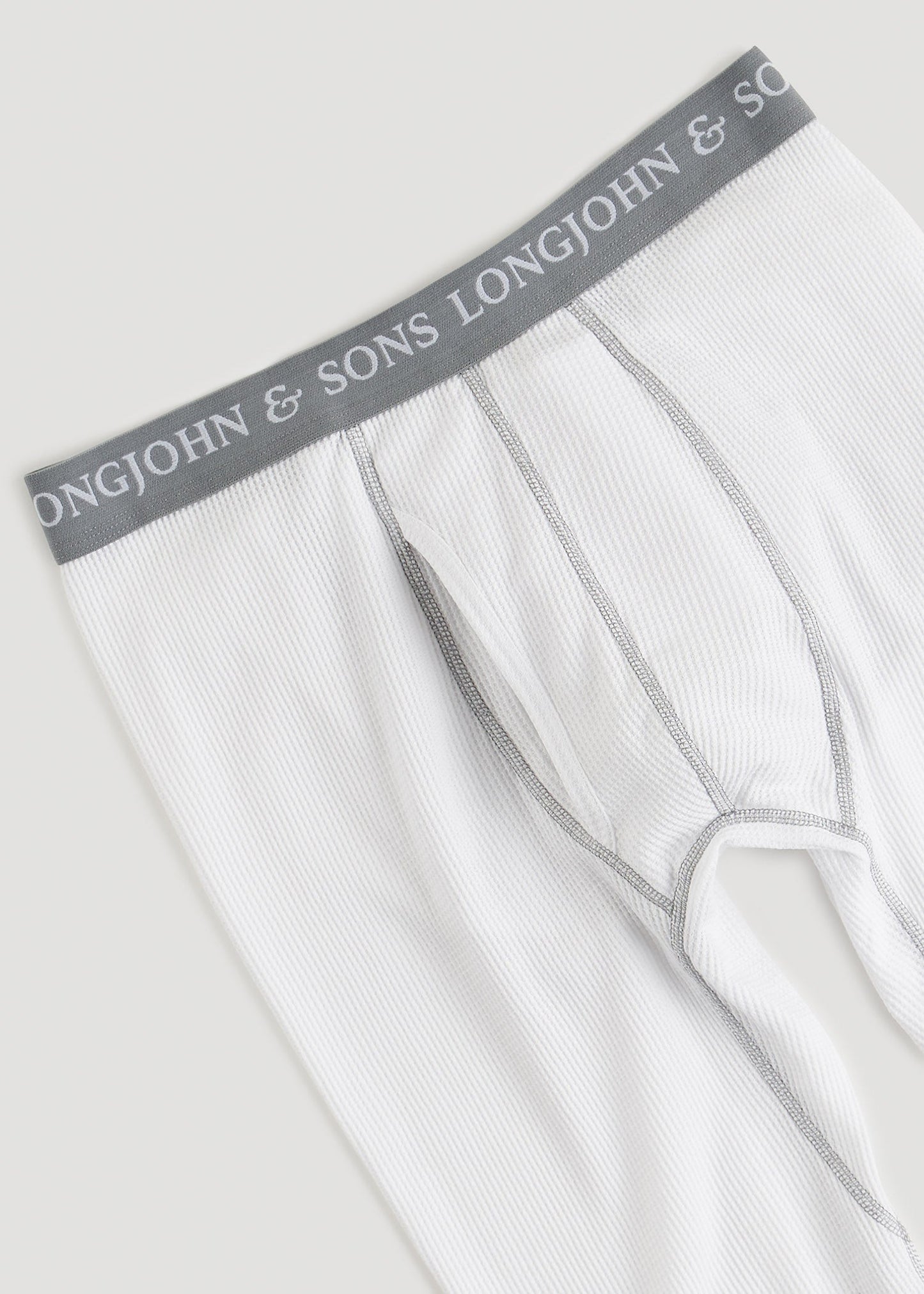 LJ&S Long Thermal Underwear for Tall Men in White