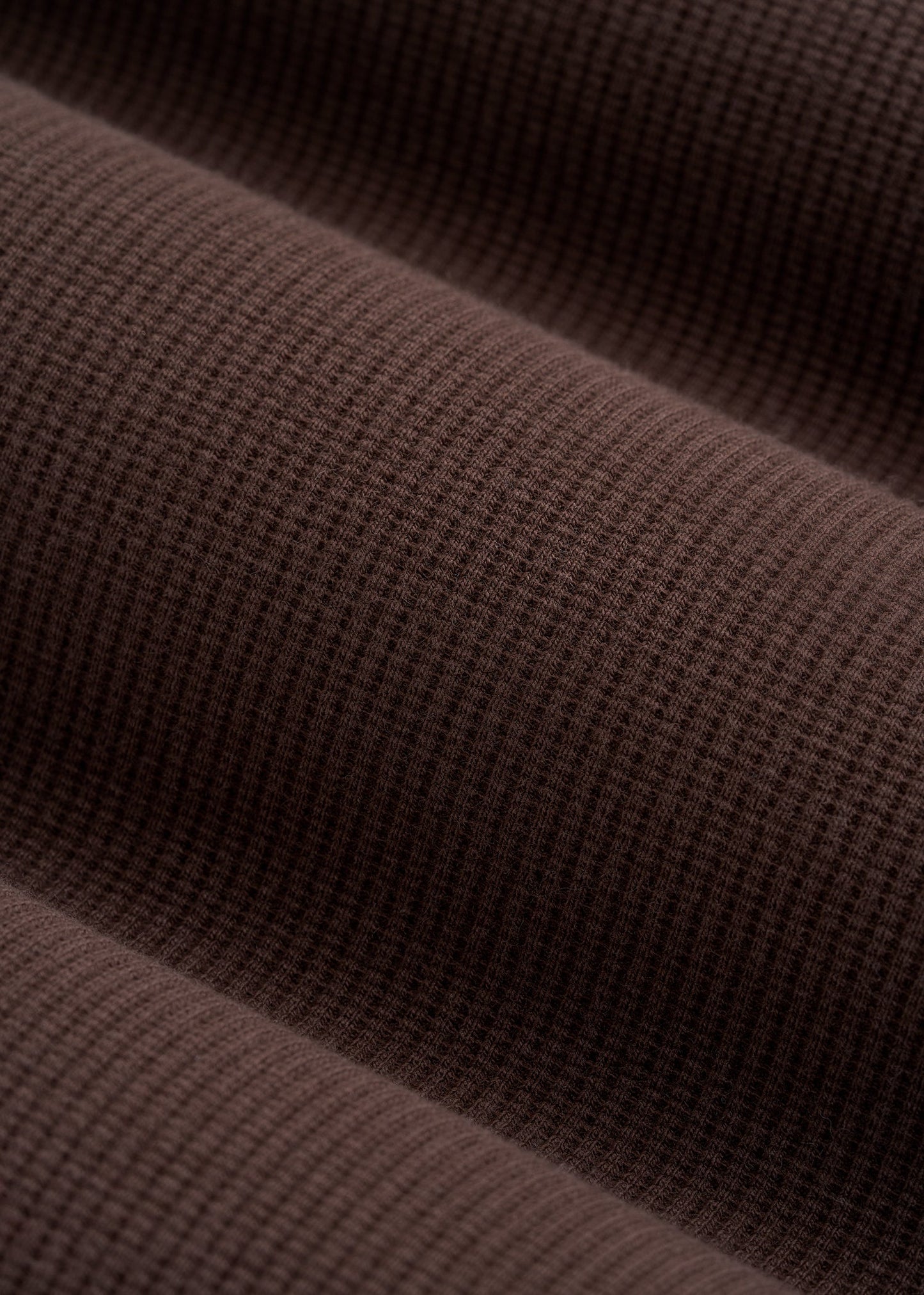 Micro Waffle Polo for Tall Men in Espresso