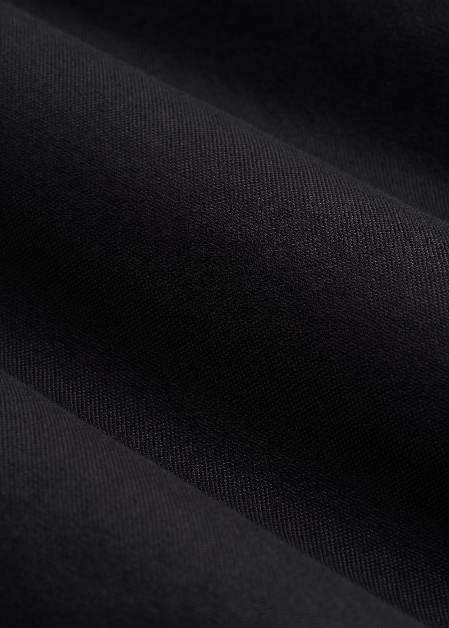 Oxford Cloth Button Down Shirt for Tall Men in Deep Black