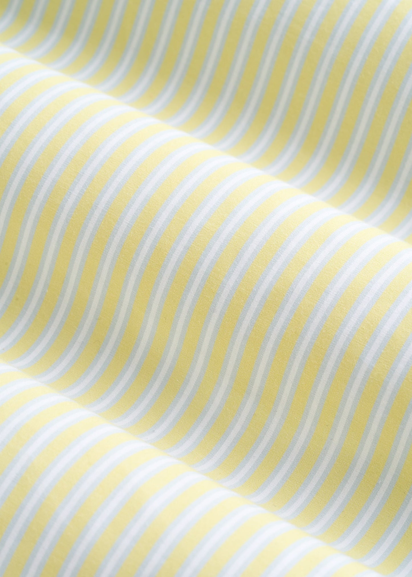 Oversized Poplin Button Shirt for Tall Women in Lemon Drop Stripe
