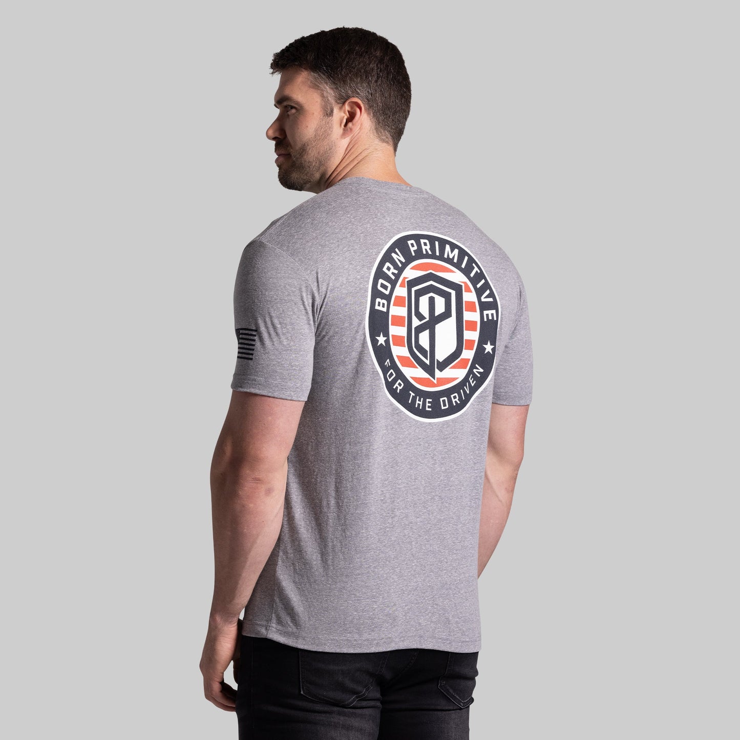 For The Driven Patriot Tee (Heather Grey)