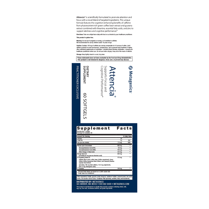 Attencia 60ct Ortho Molecular
