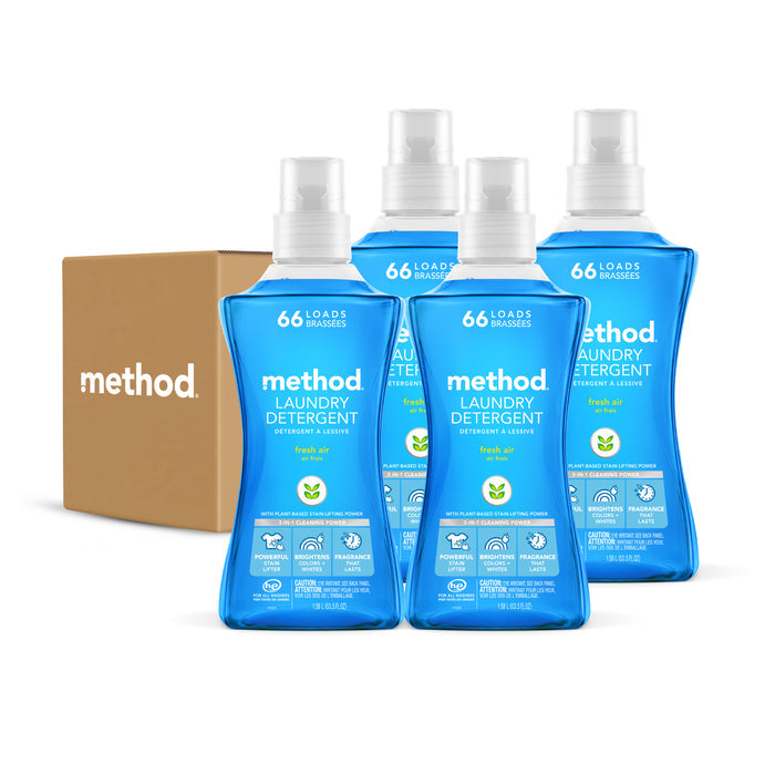 (carton of 4) laundry detergent 66 loads 1.58L - fresh air