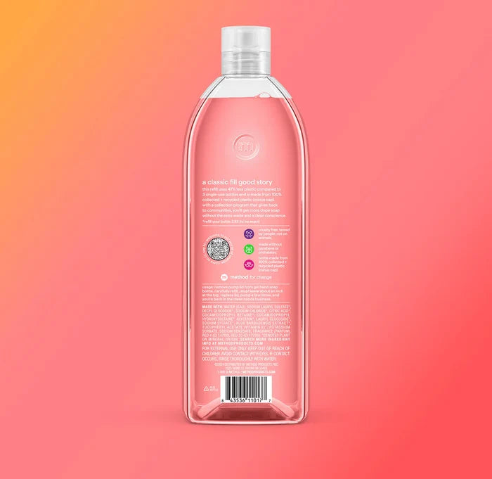 gel hand wash refill 1L - pink grapefruit