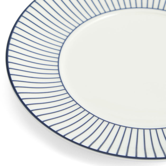 Gio Pinstripe Teacup & Saucer White