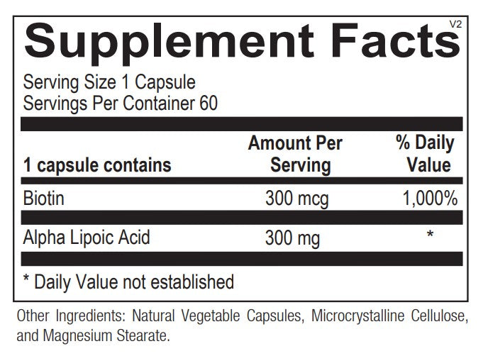 Lipoic Acid 300mg 60ct Ortho Molecular
