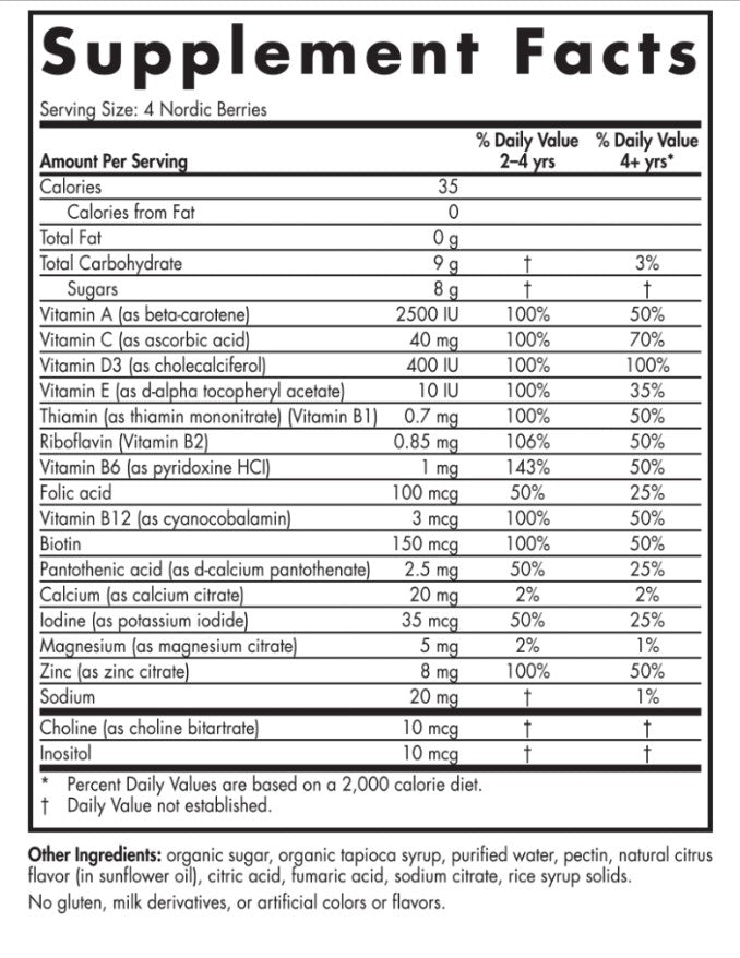 Nordic Berries Gummies 120ct