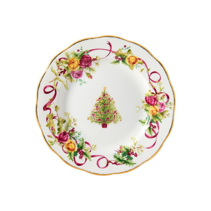 Old Country Roses Christmas Tree Small Plate