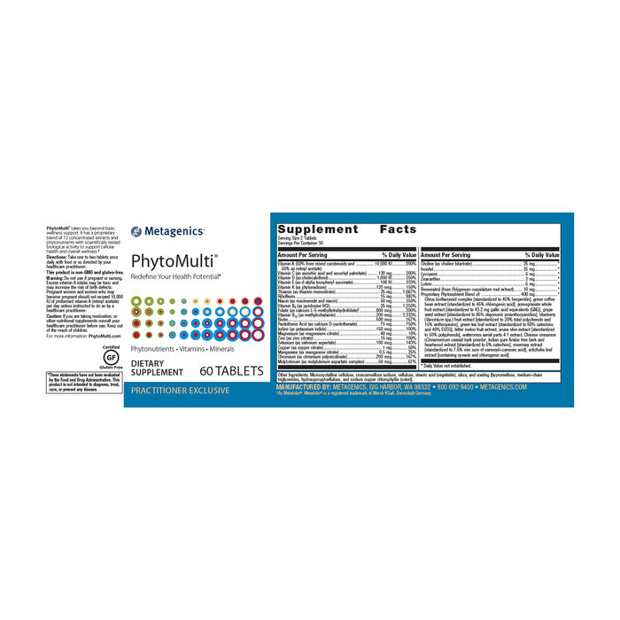 PhytoMulti Tabs 60ct Ortho Molecular