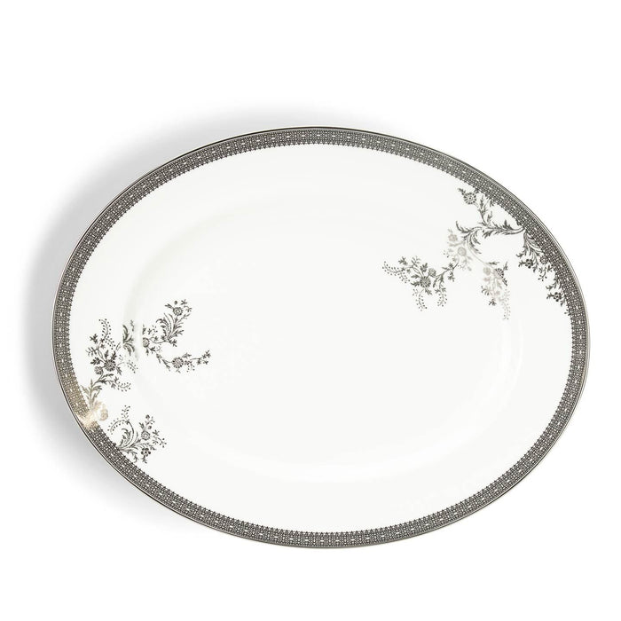 Vera Wang Lace Platinum Oval Dish