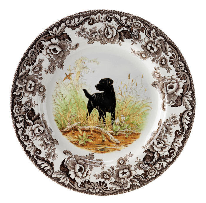 Woodland Black Lab Dinner Plate