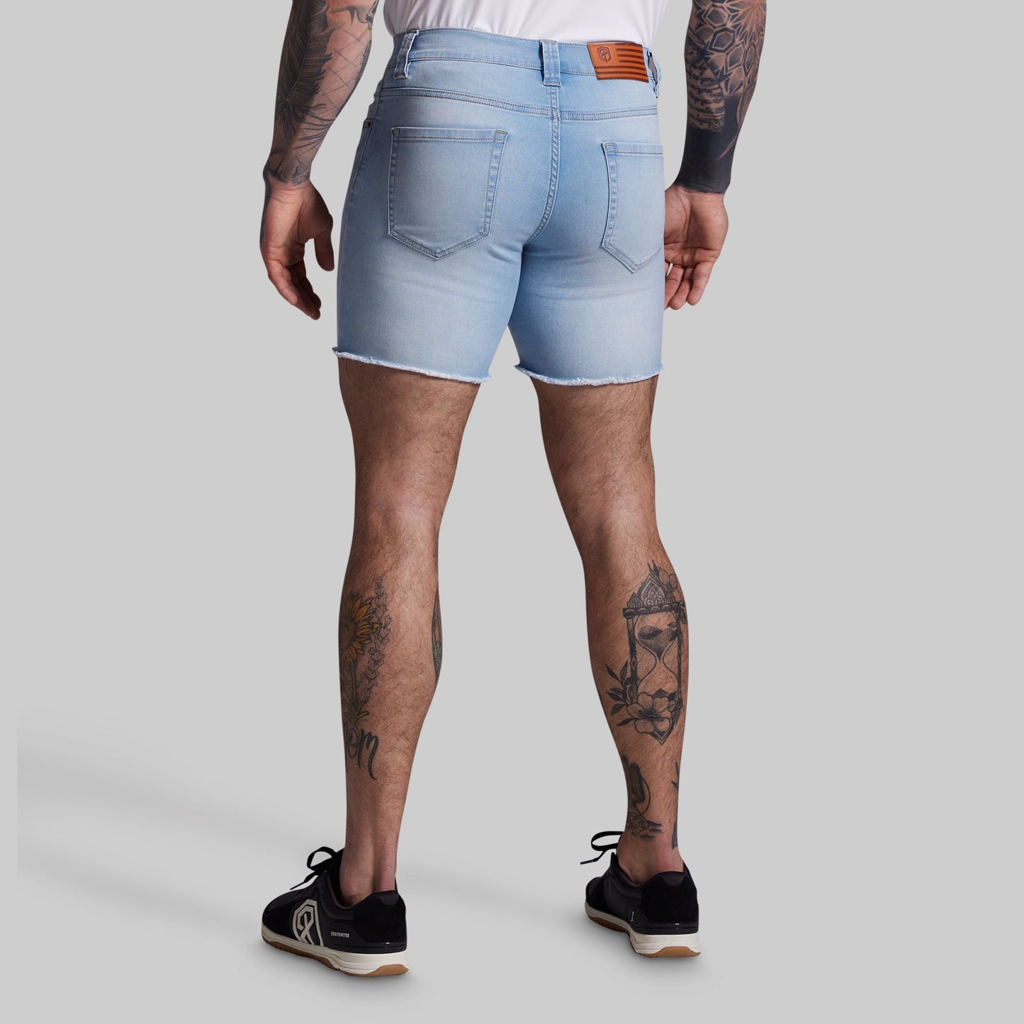 FLEX Stretchy Jort 6" (Light Fade Wash)