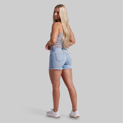FLEX Stretchy Jean Short (Light Fade Wash)