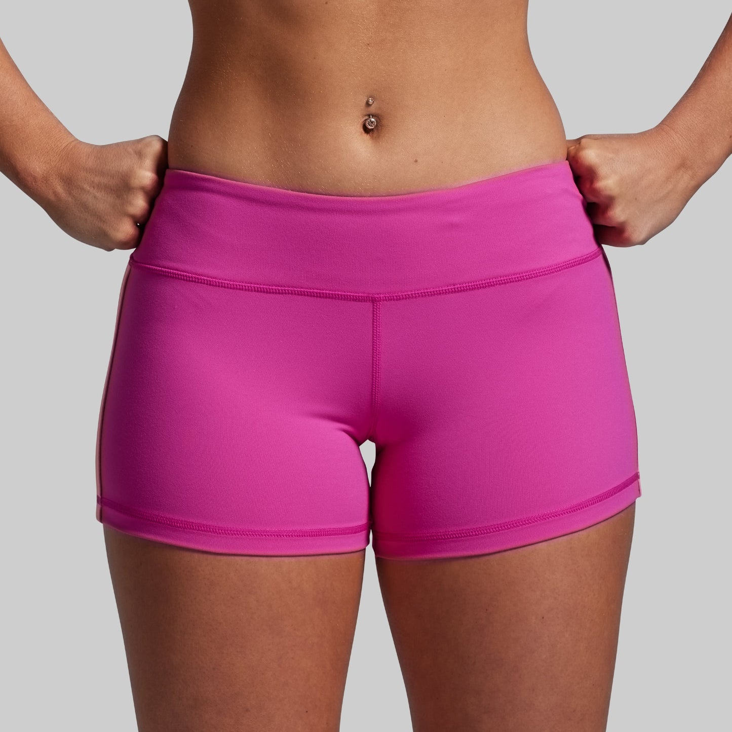 Double Take Booty Short (Fuchsia)