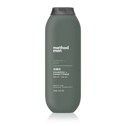 2 in 1 shampoo + conditioner 414ml - juniper + sage
