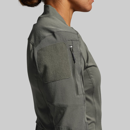 Women's Long Sleeve Op Top (Ranger Green)
