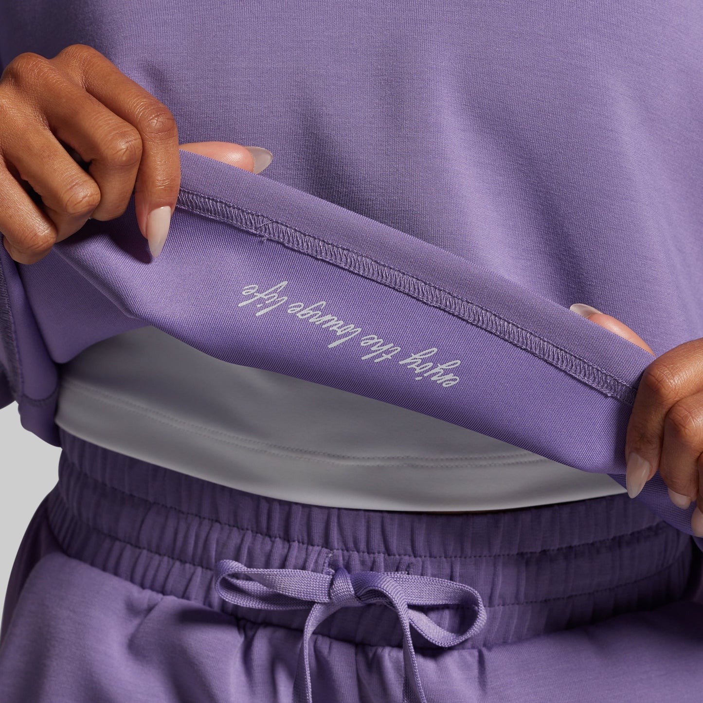 Lounge Lux Short Set (Soft Grape)