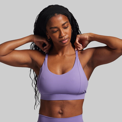 Exhale Sports Bra (Soft Grape)