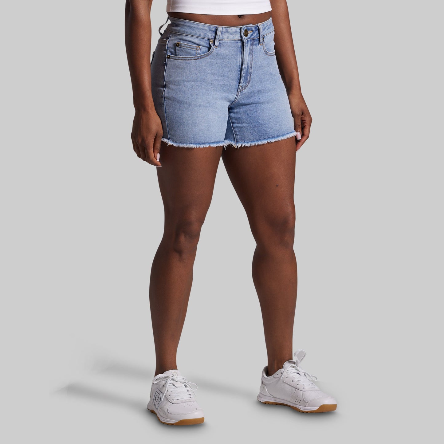 FLEX Stretchy Jean Short (Pebble Blue)