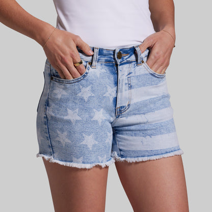 FLEX Stretchy Jean Short (Light Americana)