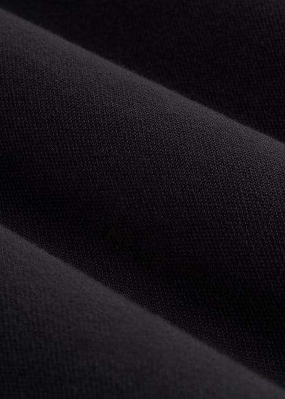 Classic Polo with Embroidered Logo for Tall Men in Black