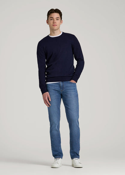Dylan Slim Fit Jeans for Tall Men in Classic Mid Blue