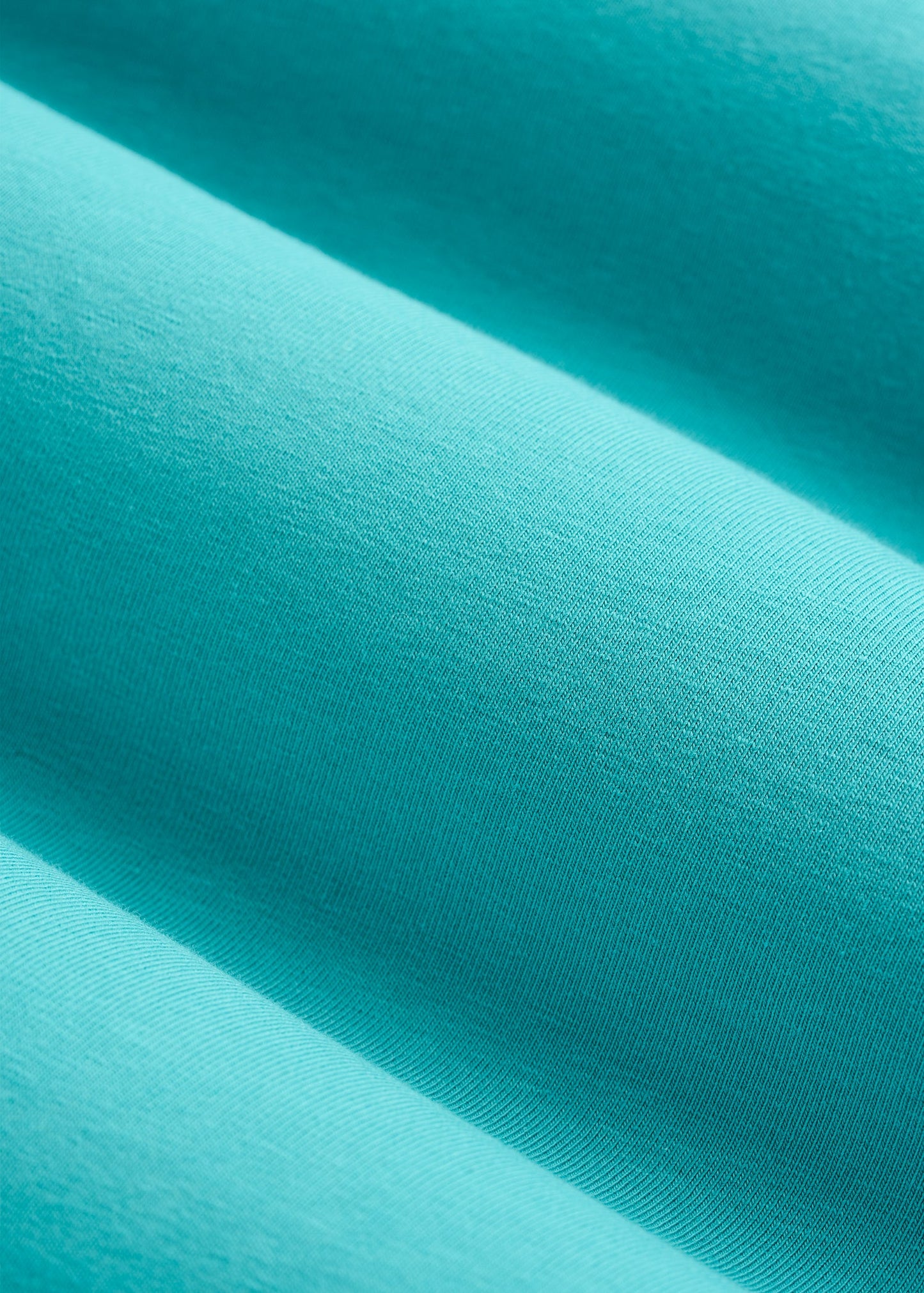 The Essential Modern Fit Crewneck Tee for Tall Men in Baltic Turquoise