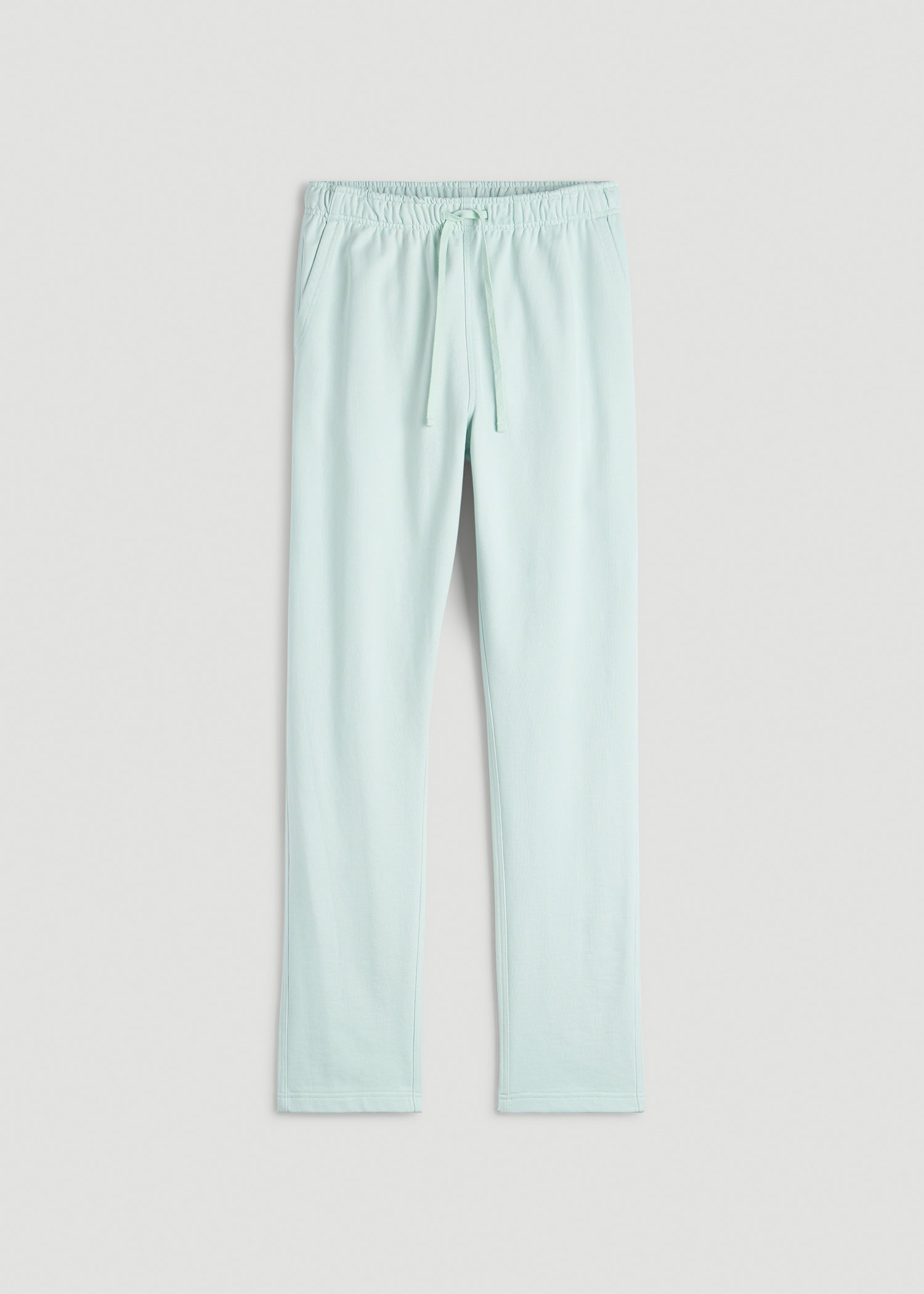 Everyday French Terry Straight Leg Sweatpants for Tall Men in Opal Blue