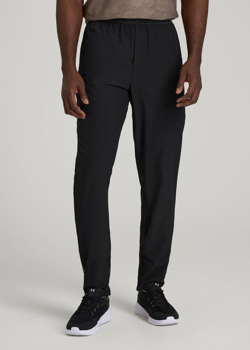 Featherweight Running Pants for Tall Men in Black