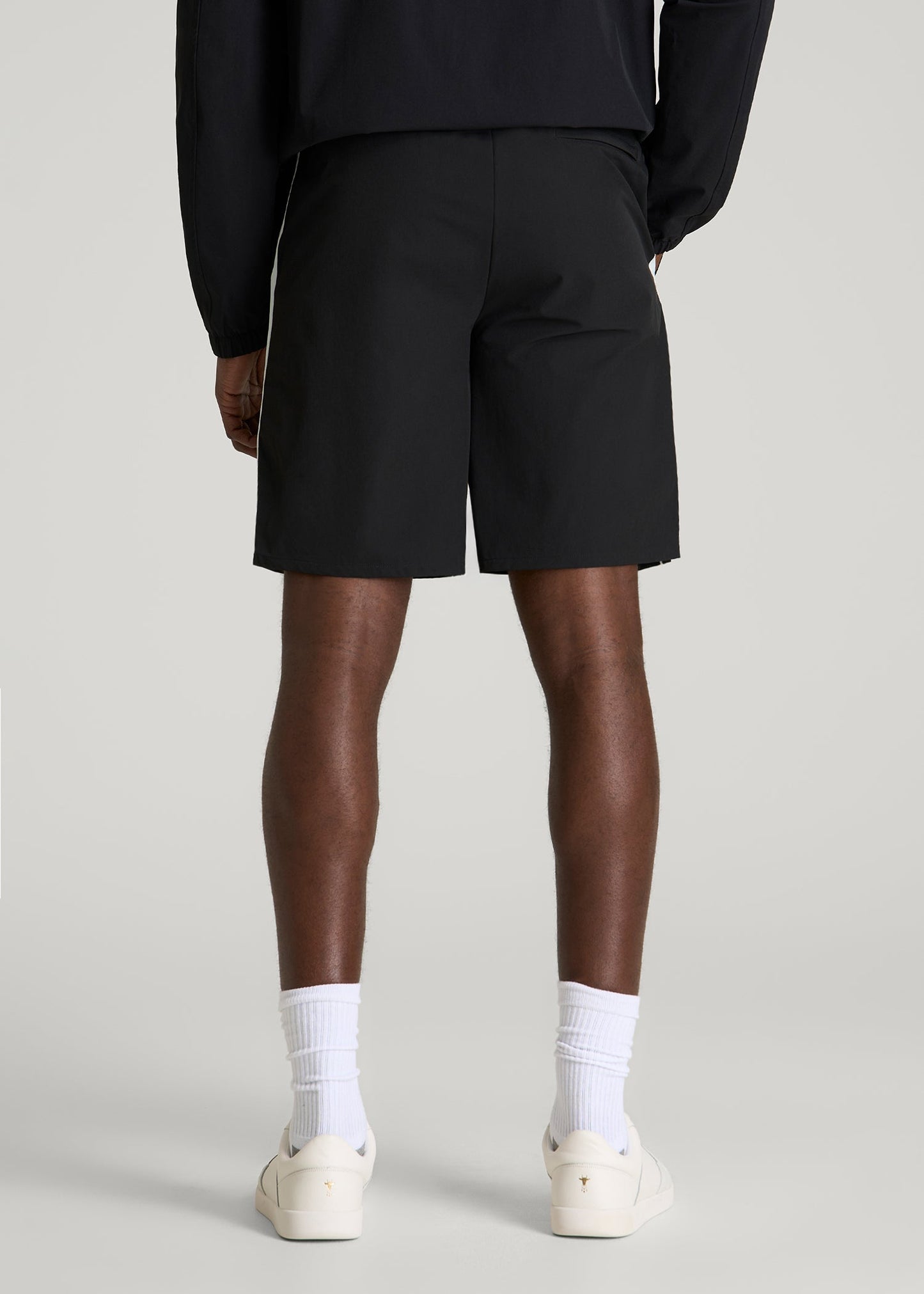 Flex Nylon Short for Tall Men in Black