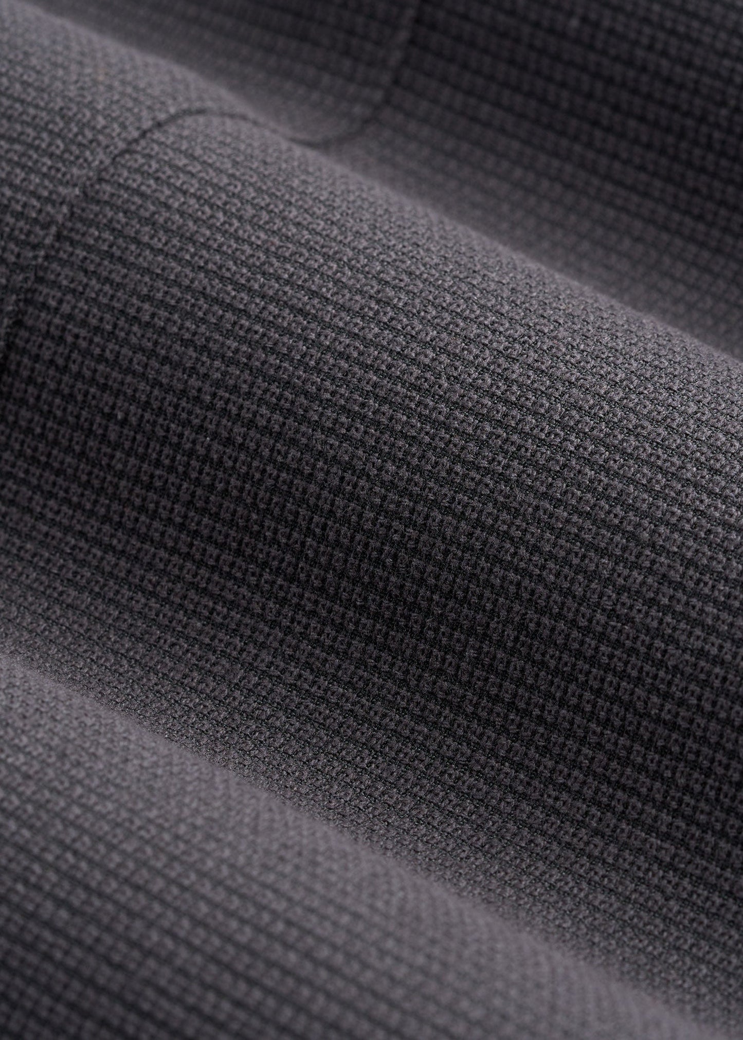 Textured Garment Washed Stretch Cotton Blazer for Tall Men in Iron Grey