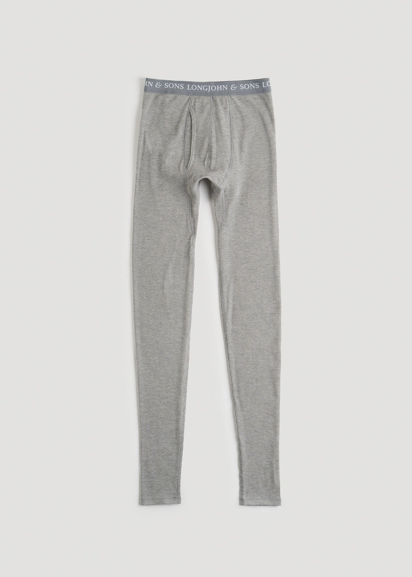 LJ&S Long Thermal Underwear for Tall Men in Grey Mix - Bottoms for Tall Men