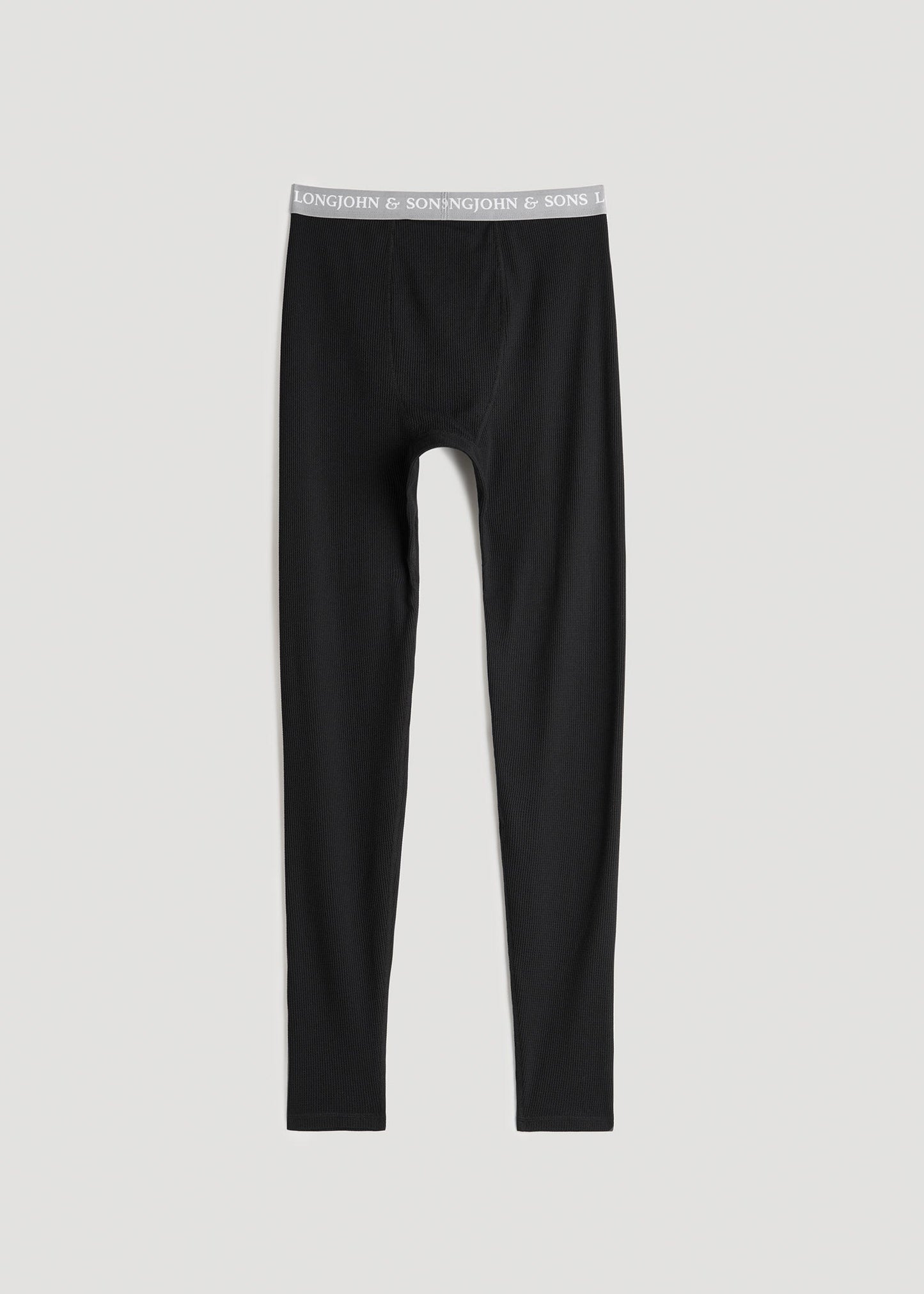 LJ&S Long Thermal Underwear for Tall Men in Black
