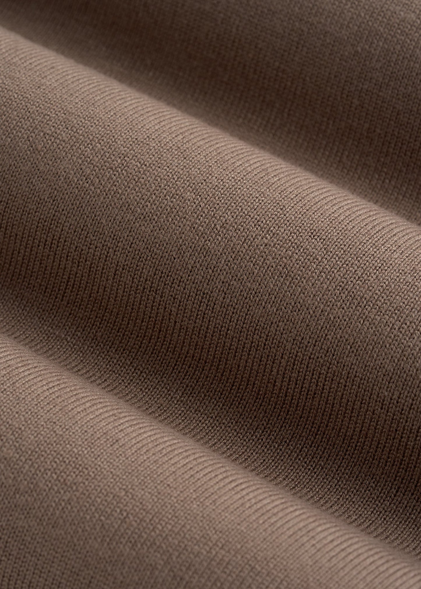 Linen Blend Knit Polo for Tall Men in Warm Brown