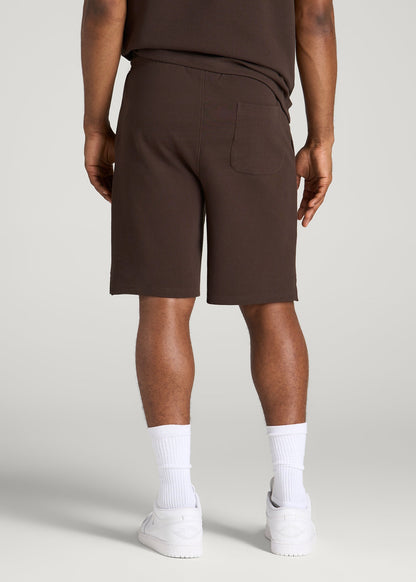 Micro Waffle Short for Tall Men in Espresso