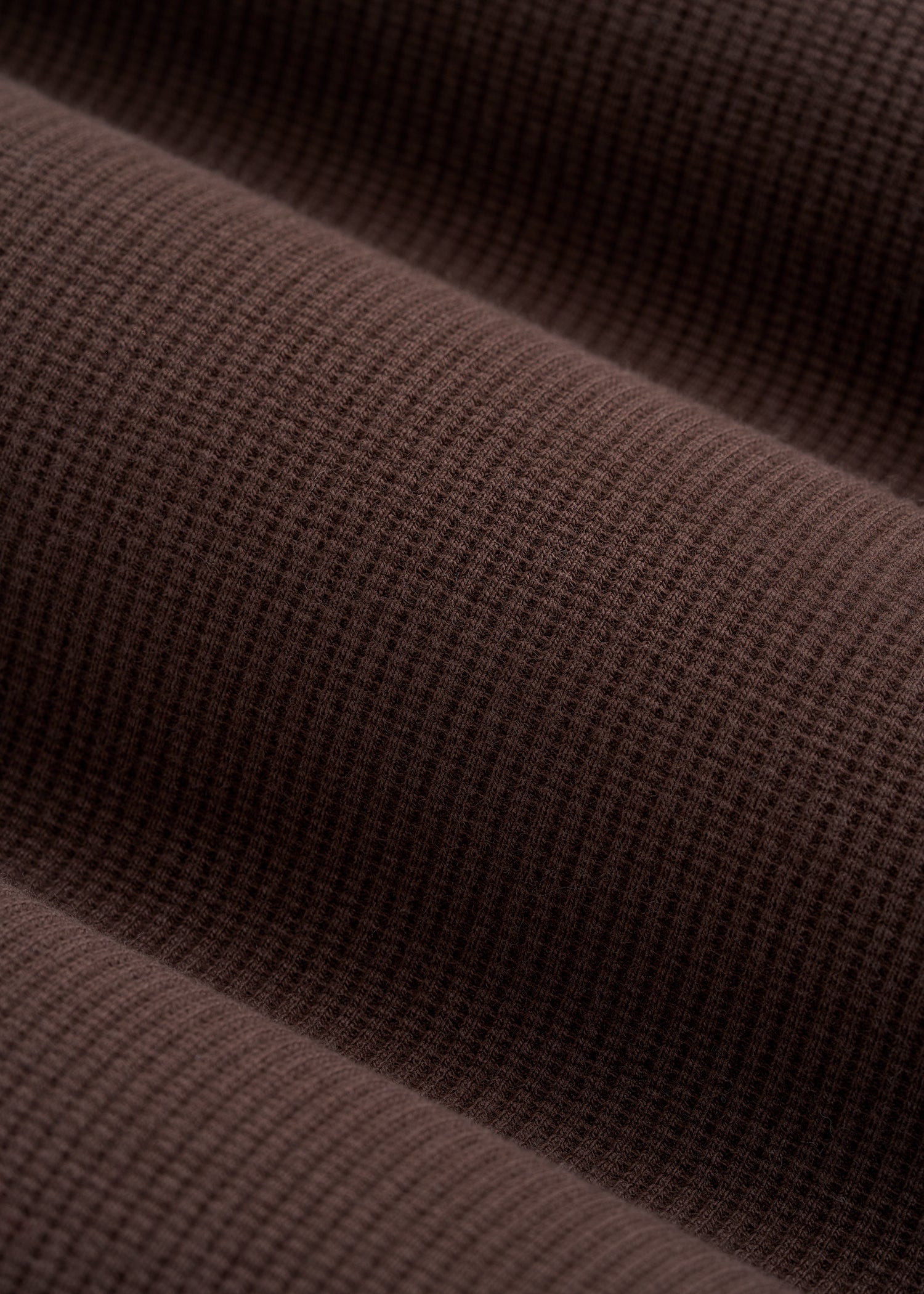 Micro Waffle Polo for Tall Men in Espresso