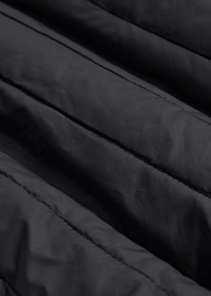 Packable Puffer Jacket for Tall Men in Black