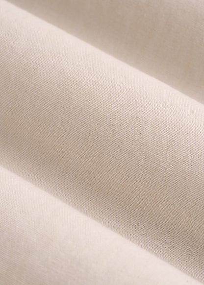 Stretch Linen Dress Shirt for Tall Men in Light Stone Mix