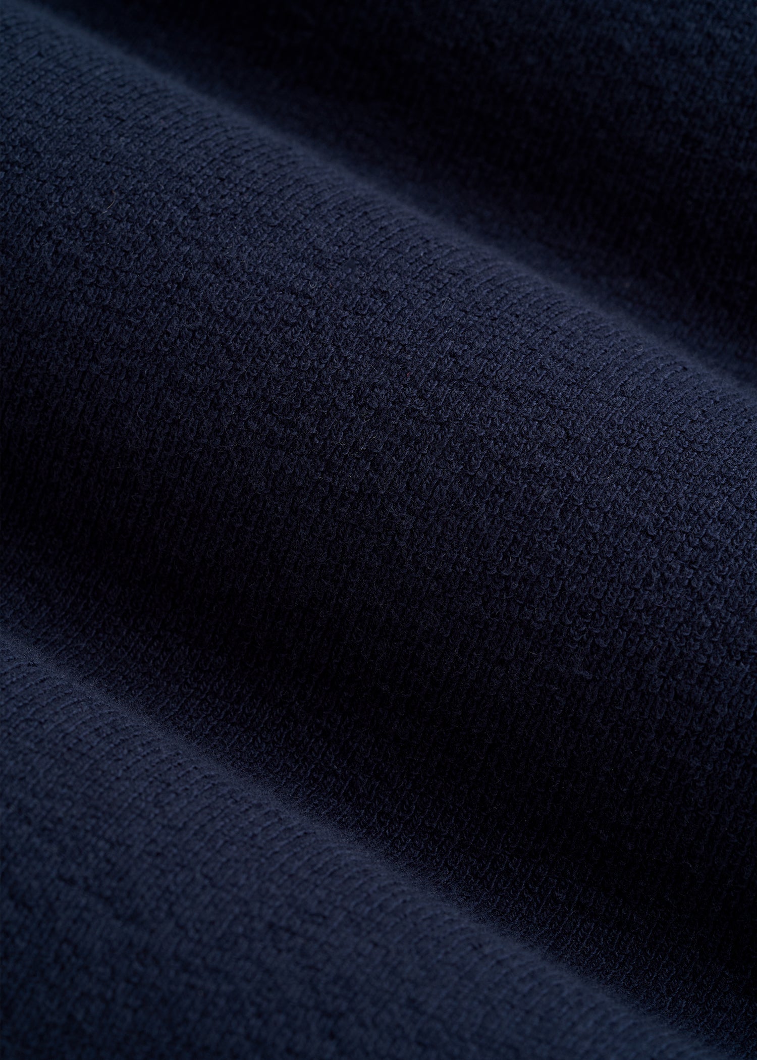 Terry Cotton Polo Cardigan for Tall Men in Patriot Blue