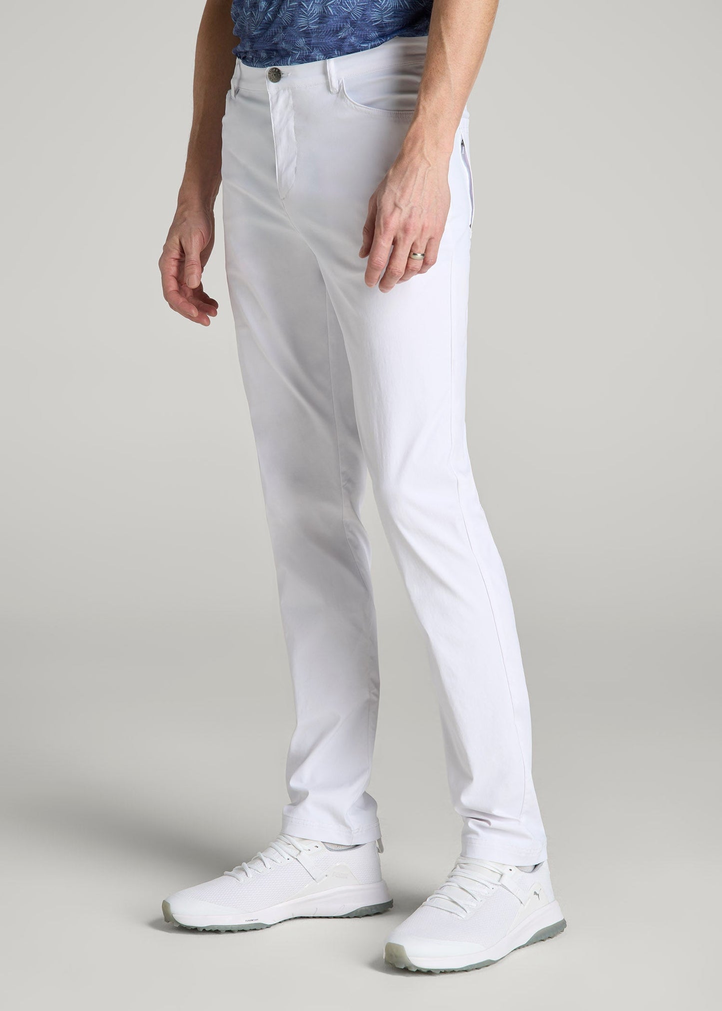 TAPERED-FIT Traveler Pants for Tall Men in White