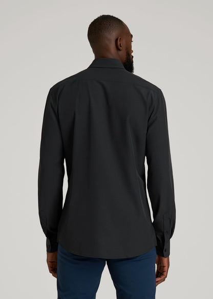Traveler Stretch Dress Shirt in Black