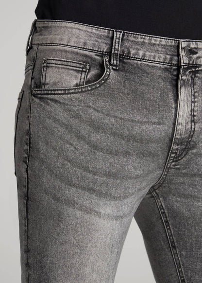 Travis SKINNY Jeans for Tall Men in Washed Faded Black