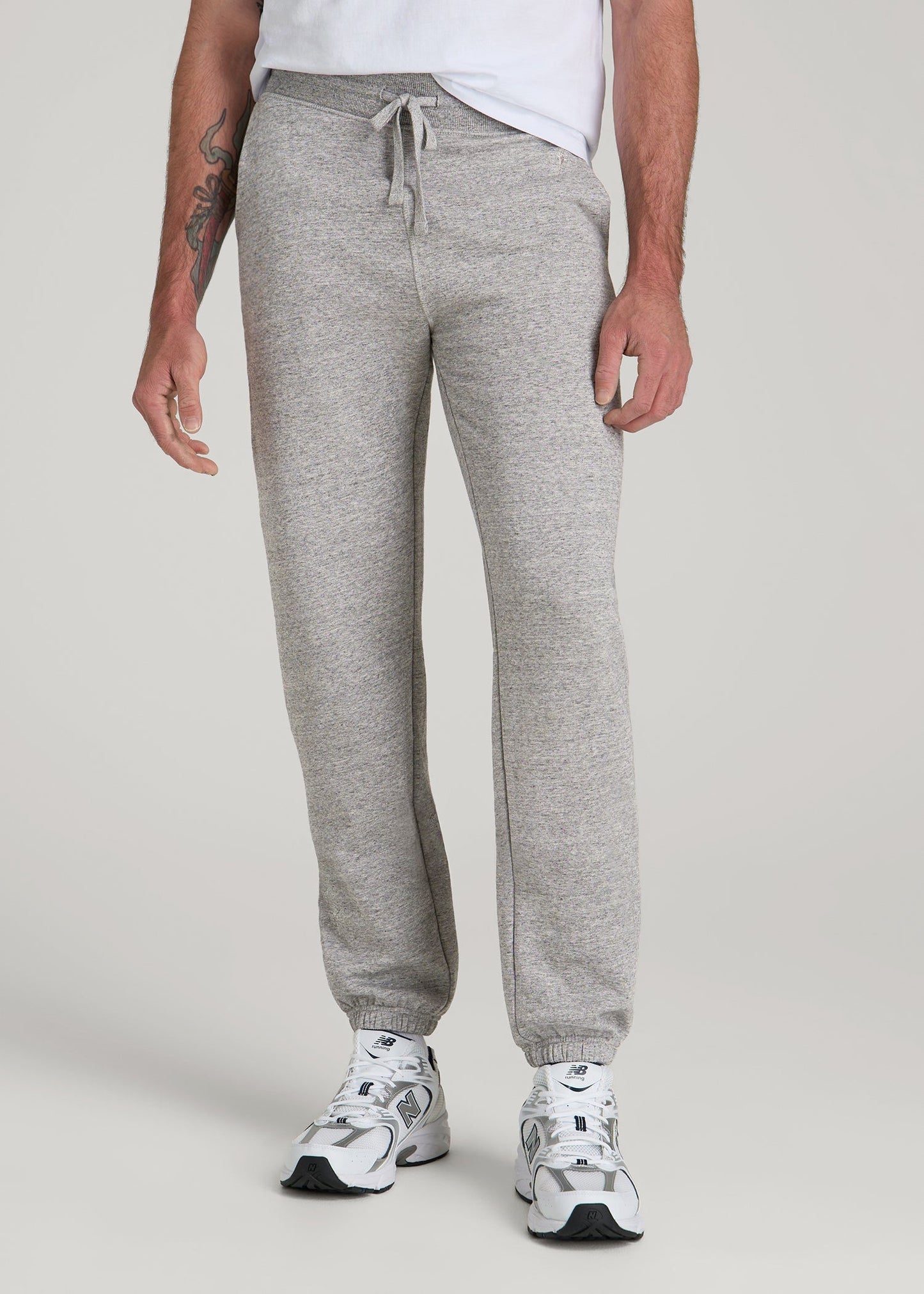 Wearever 2.0 Fleece Sweatpants for Tall Men in Heathered Grey