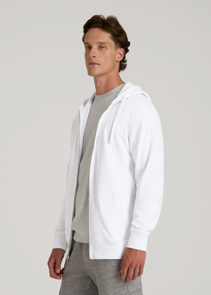 Wearever 2.0 French Terry Full-Zip Hoodie for Tall Men in White