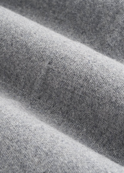 Wool Blend Dress Pants for Tall Men in Tin Grey Mix
