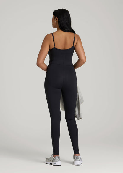 Balance Spaghetti Strap Jumpsuit for Tall Women in Black