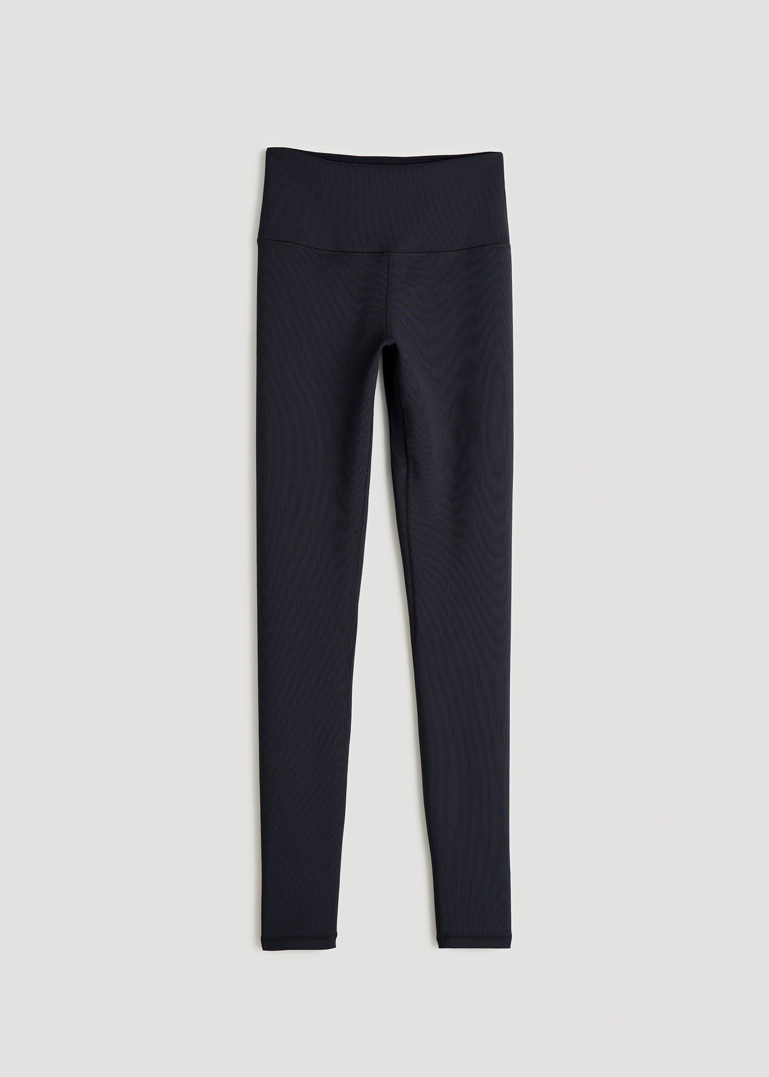 Balance High-Rise Leggings for Tall Women in Ribbed Black