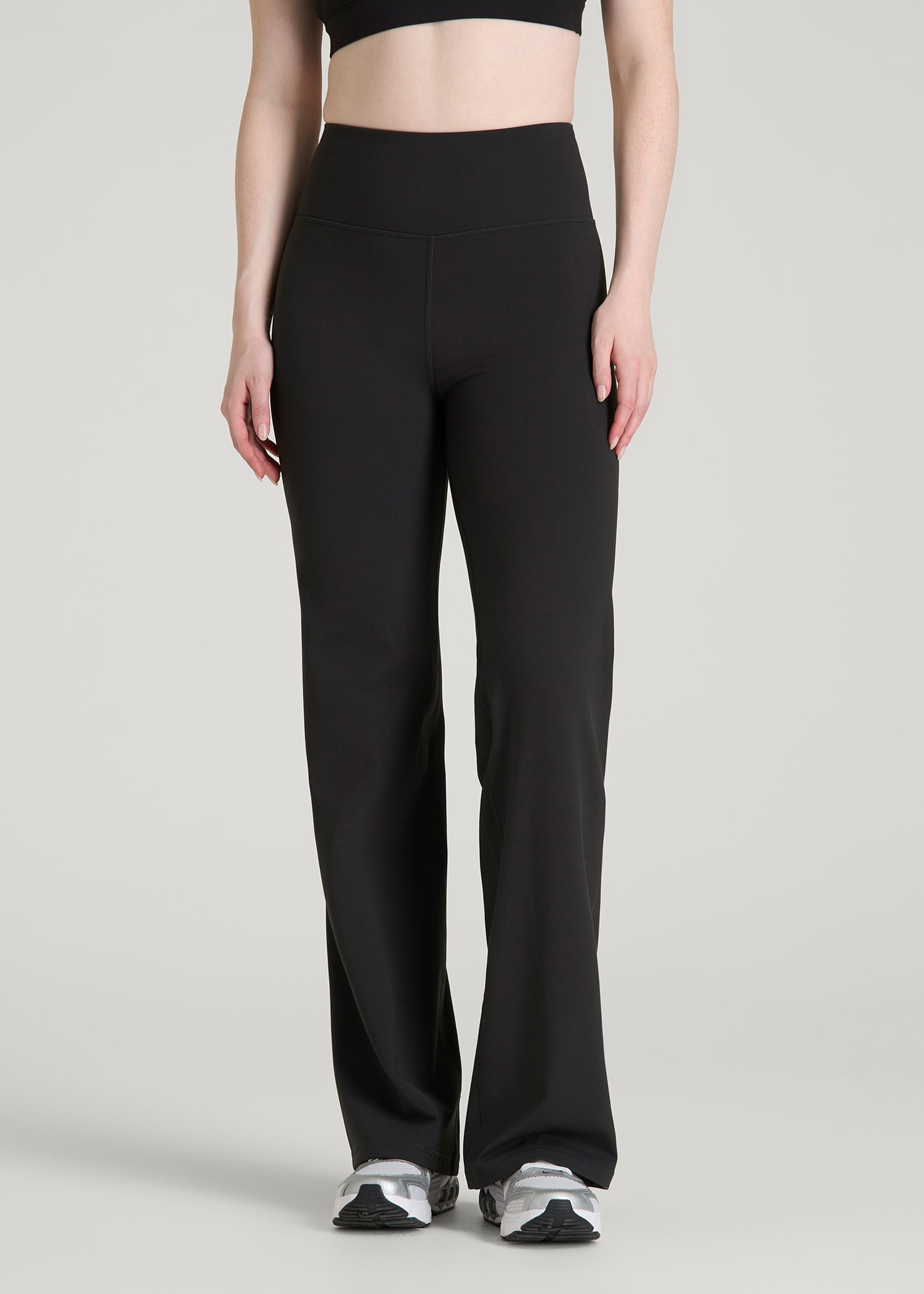 Balance Wide Leg Yoga Pants for Tall Women in Black
