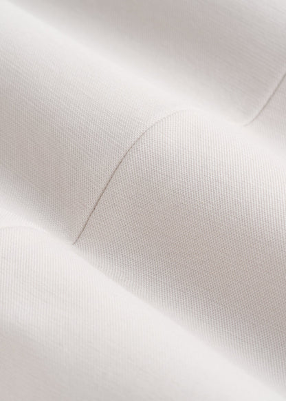 Freedom Flex Two-Button Slim-Fit Blazer for Tall Women in White Sand
